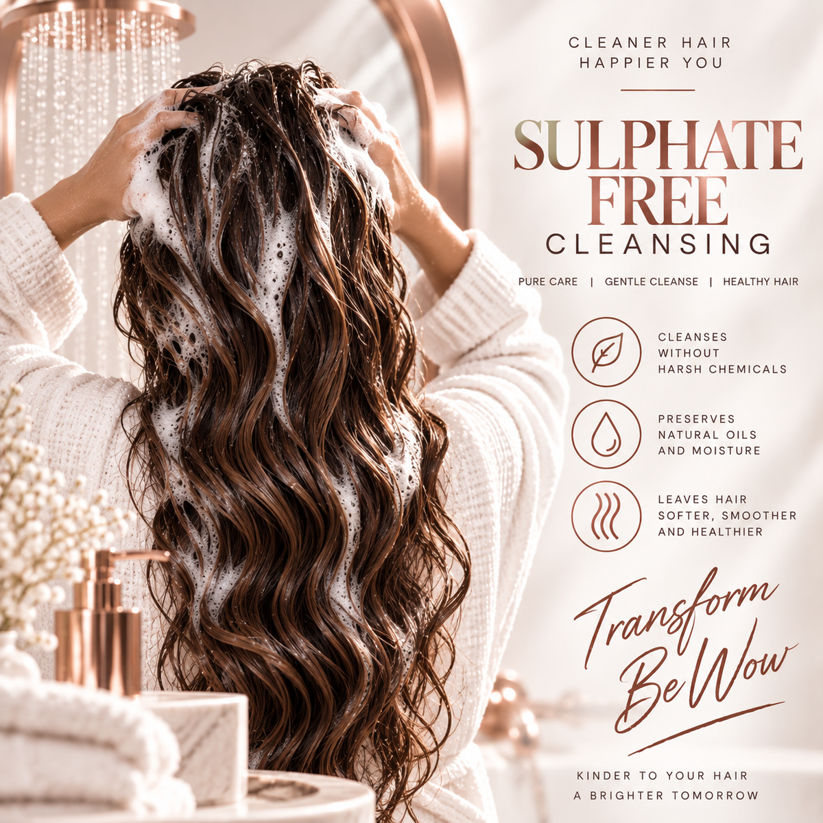Sulphate Free Hair Extension Shampoo for Longer-Lasting Shine