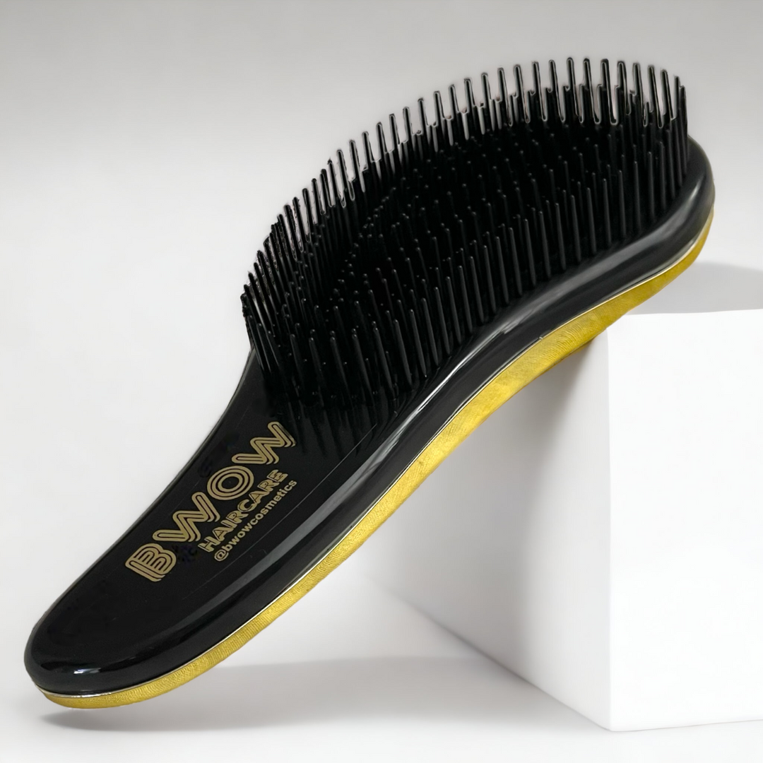 Escova de cabelo profissional Detangler Gold