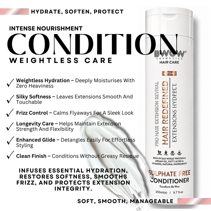 Sulphate-Free Hair Conditioner for Extensions and Natural Hair 250ml