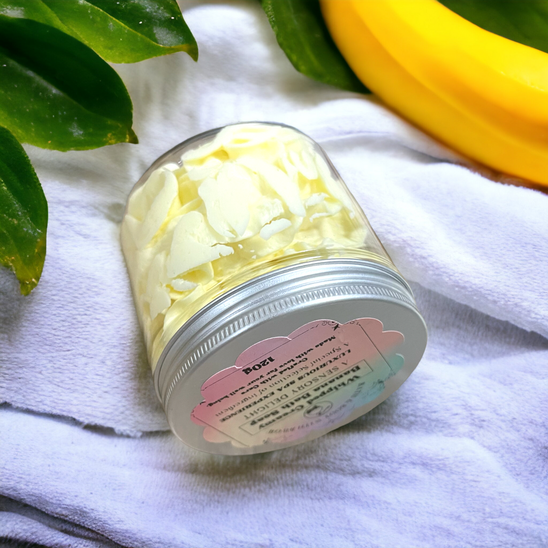 Indulge in Luxury with Whipped Creamy Banana Bath Soap - A Sensory Delight 120g