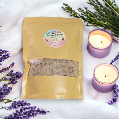 Premium Luxury Relaxation Bath Salts - Rich Mineral Himalayan Salt, Lavender, and Jojoba Essential Oils 500g