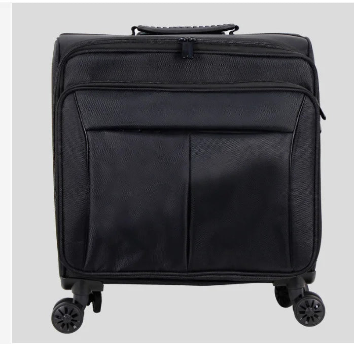 Rolling Beauty Case: Makeup Suitcase Trolley with Wheels and Nails Toolbox