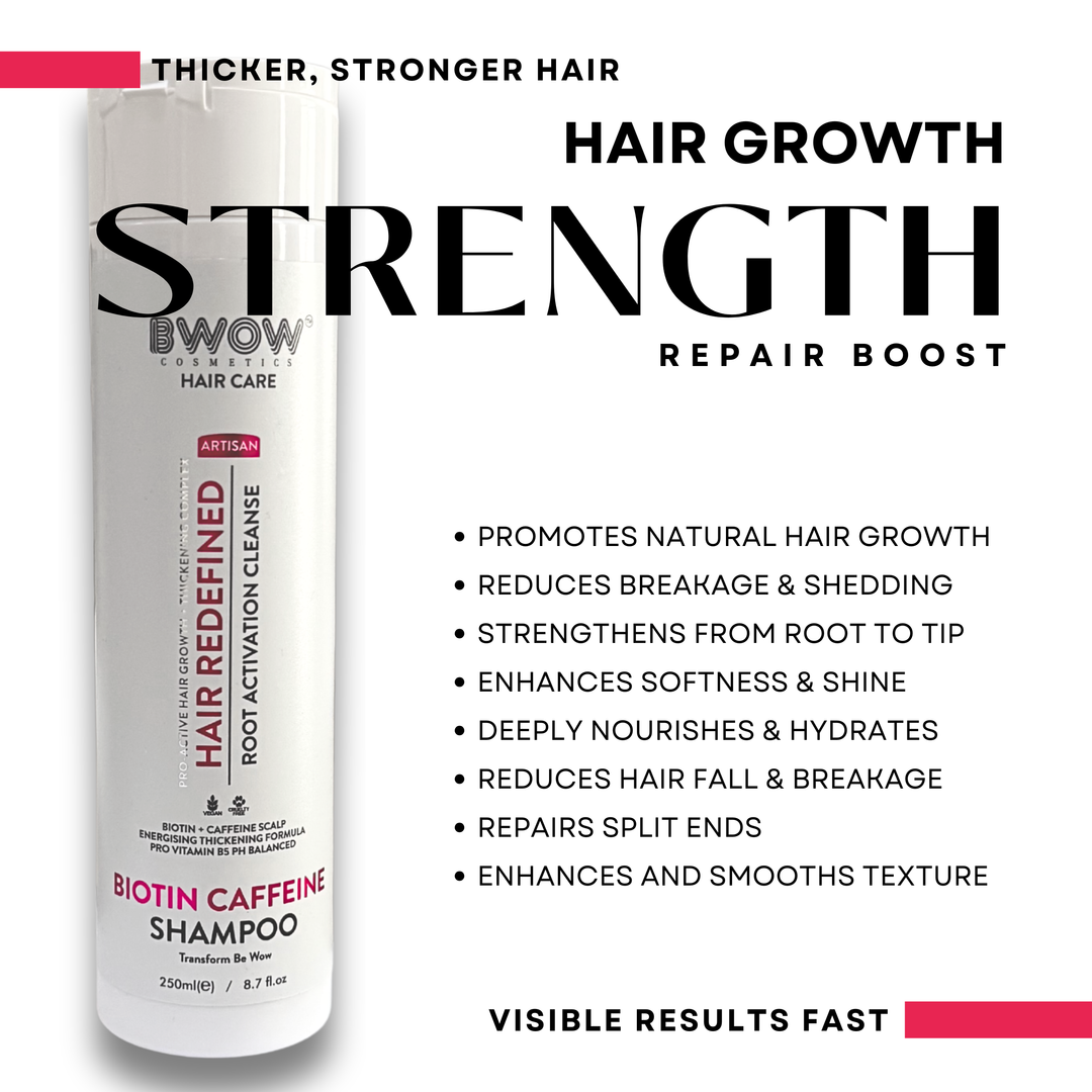 Biotin Caffeine Hair Shampoo for Hair Loss and Growth