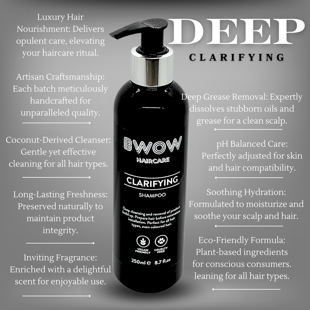 Shampoo clareador para cabelos profundamente limpos