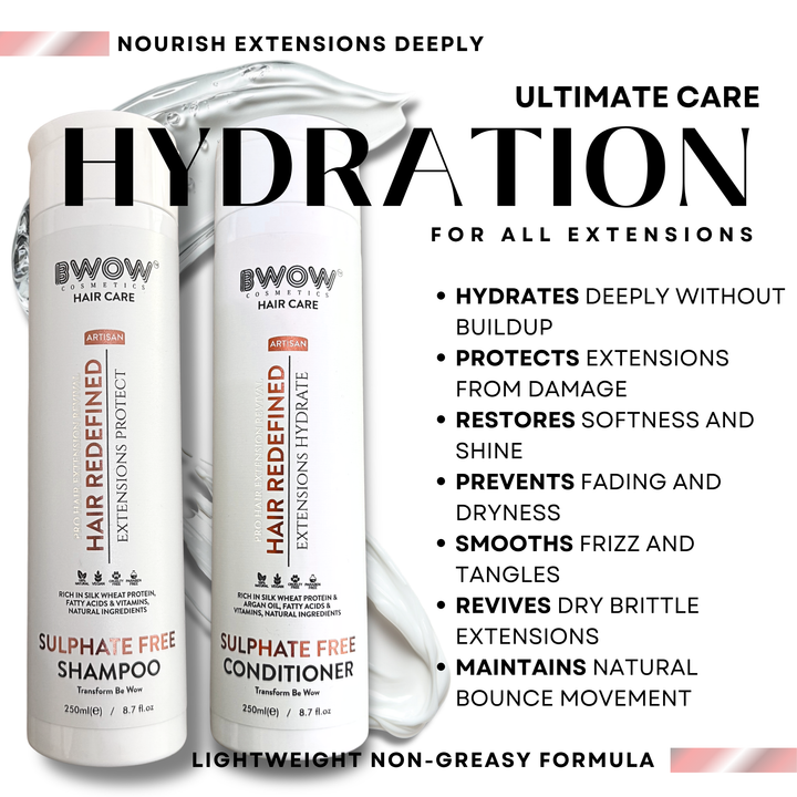 Hair Extension Shampoo Conditioner Set 250ml x2