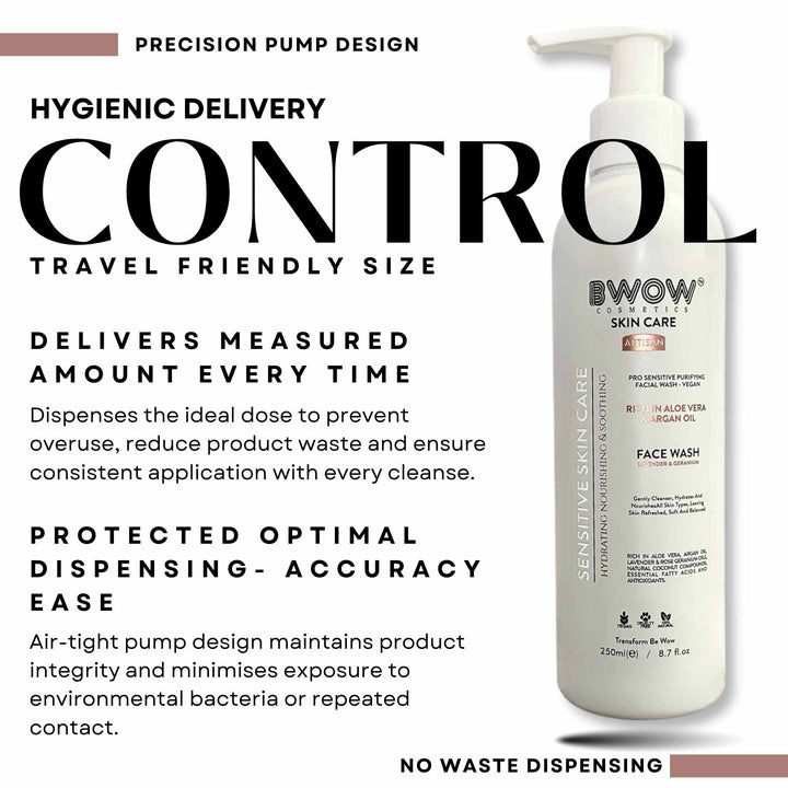 Pro Sensitive Face Wash Lavender &amp; Geranium 250ml Vegan