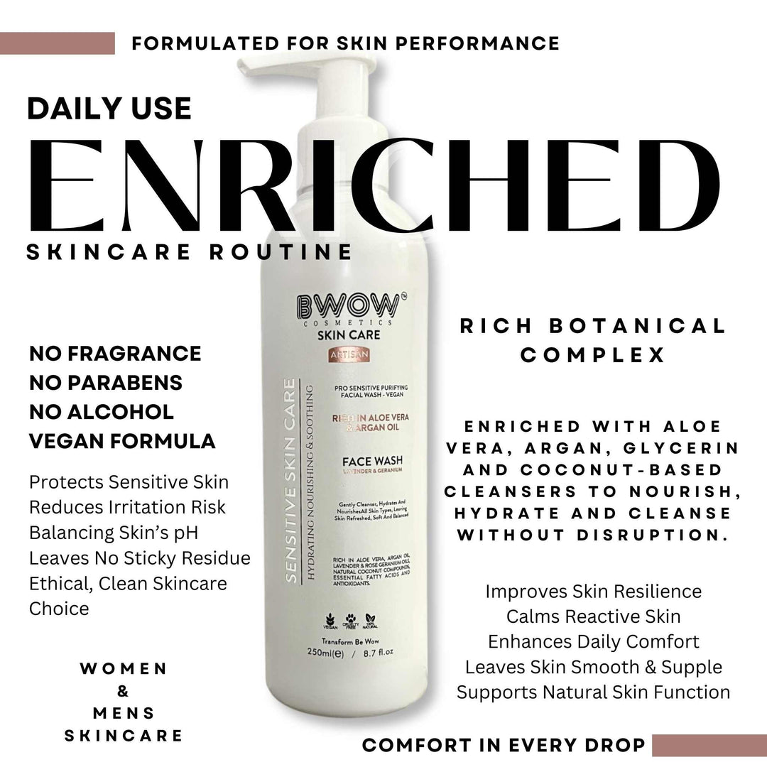 Pro Sensitive Face Wash Lavender &amp; Geranium 250ml Vegan