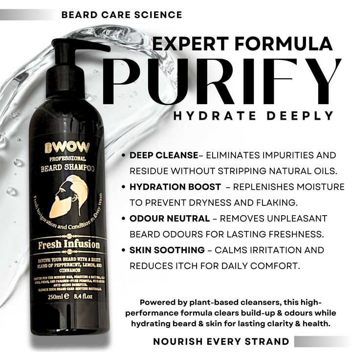 REVIVE BEARD WASH SHAMPOO 4-in-1 FRESH INFUSION VEGAN 250ml