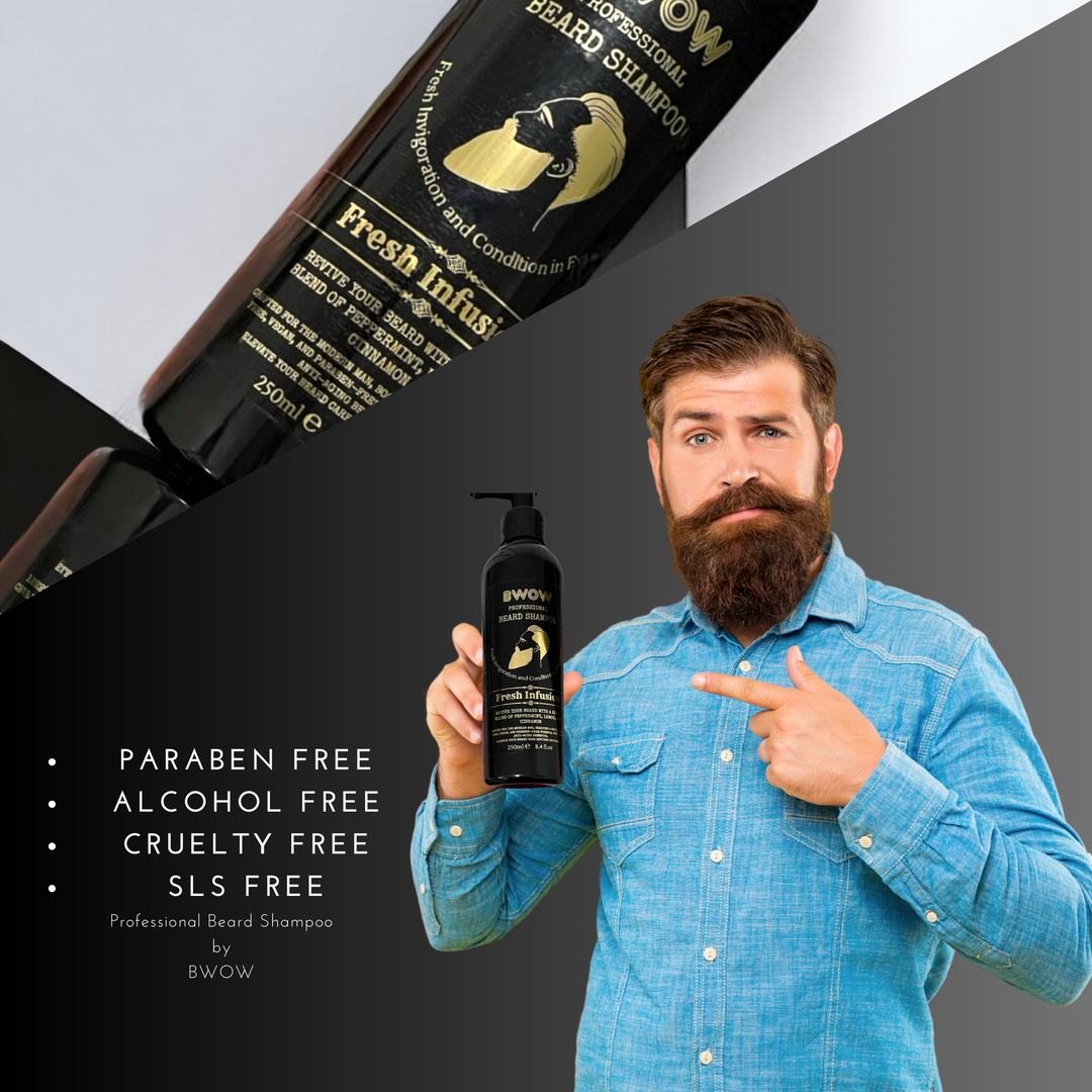 BWOW Professional Beard Shampoo - Vegan - Fresh Infusion 250ml