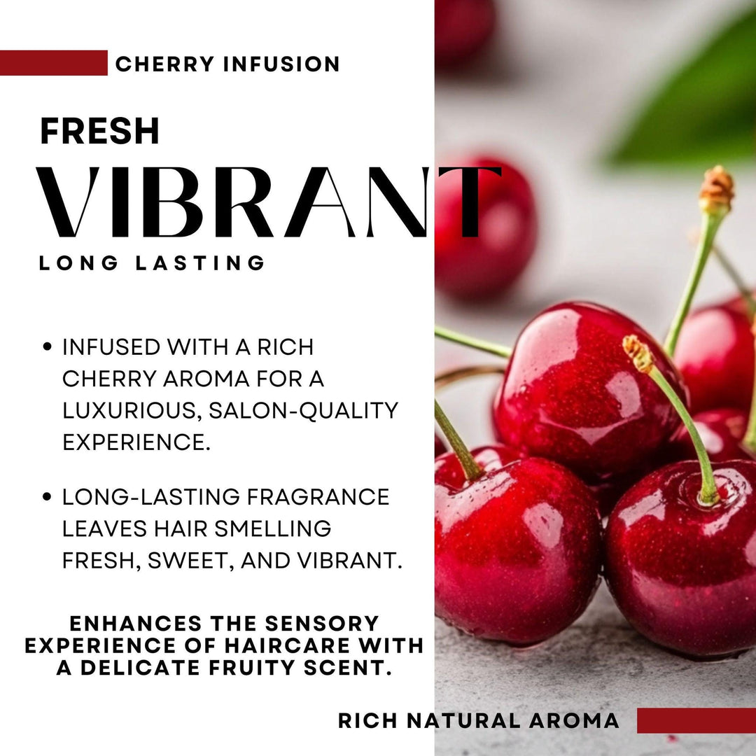 Close-up of ripe red cherries symbolising vibrant colour and richness