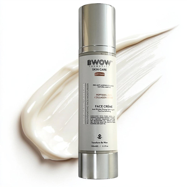 Anti-Ageing Marine Collagen Face Cream with Retinol &amp; Peptides – Deep Hydration &amp; Firming Formula - BWOW Cosmetics