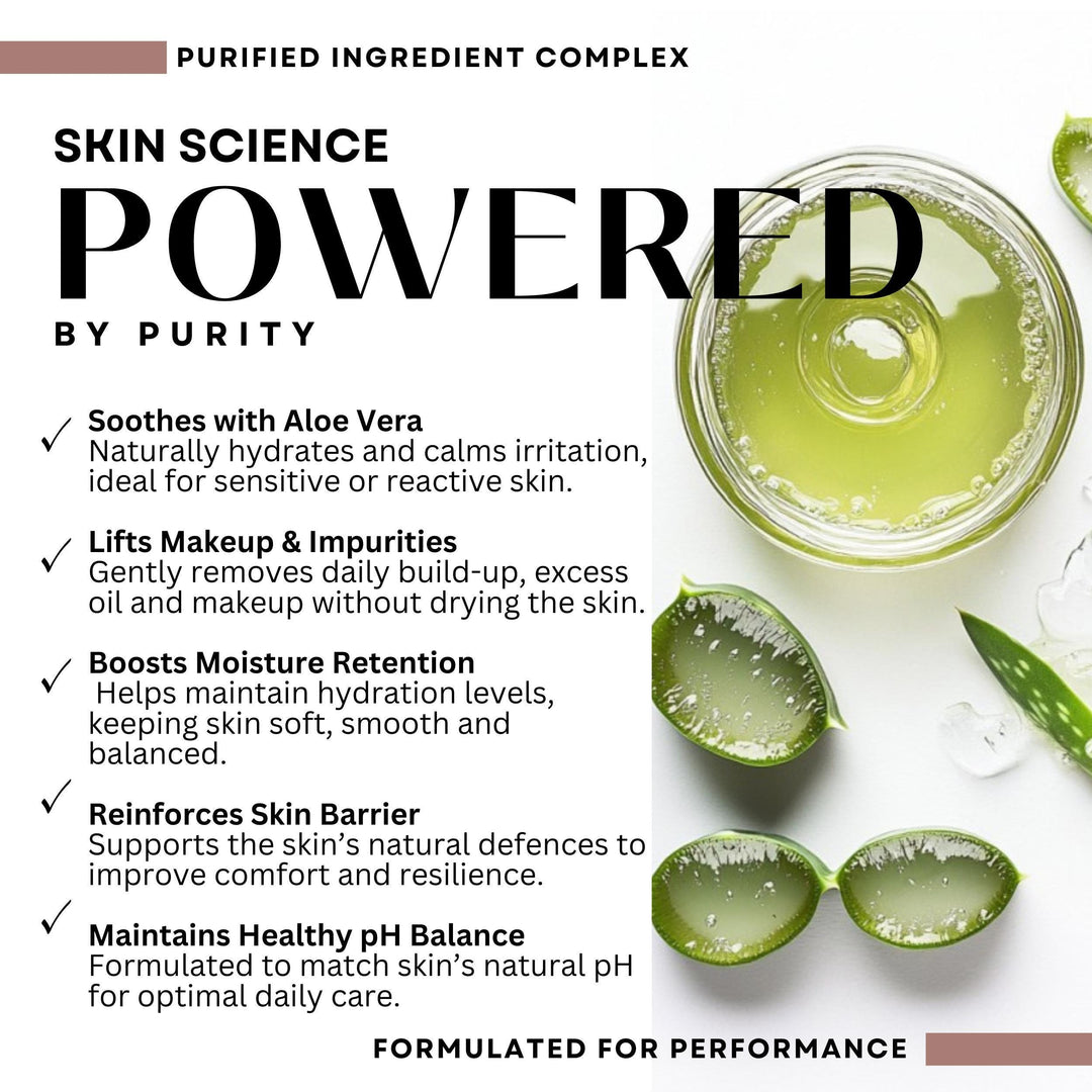 Pro Sensitive Micellar Water Cleansing Enriched Aloe Vera Natural Extracts to Cleanse, Refresh &amp; Balance Vegan Daily Skin Care 250ml - BWOW Cosmetics