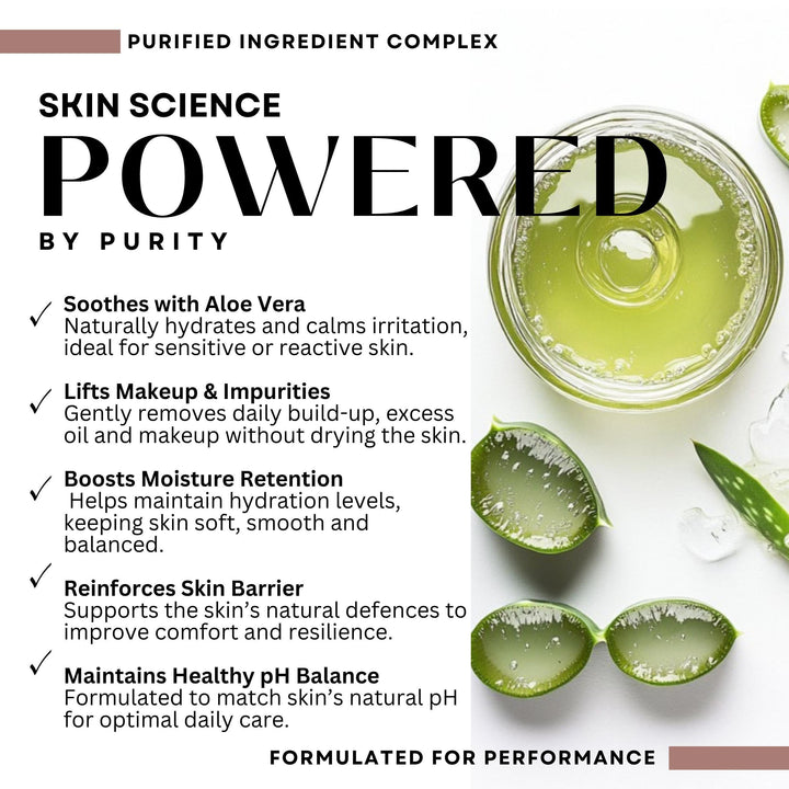 Pro Sensitive Micellar Water Cleansing Enriched Aloe Vera Natural Extracts to Cleanse, Refresh &amp; Balance Vegan Daily Skin Care 250ml - BWOW Cosmetics