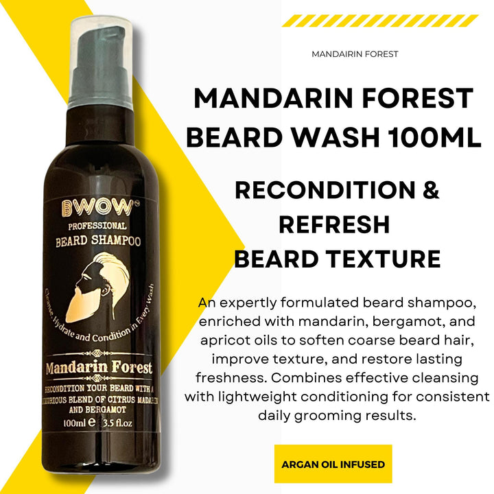 100ml reconditioning beard shampoo for men