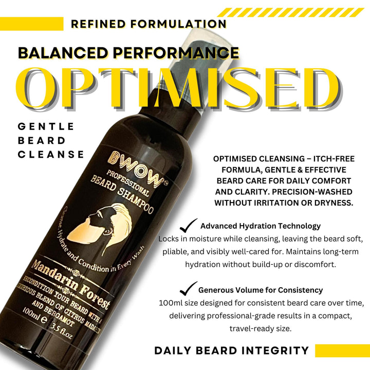Travel size vegan beard wash for hydration