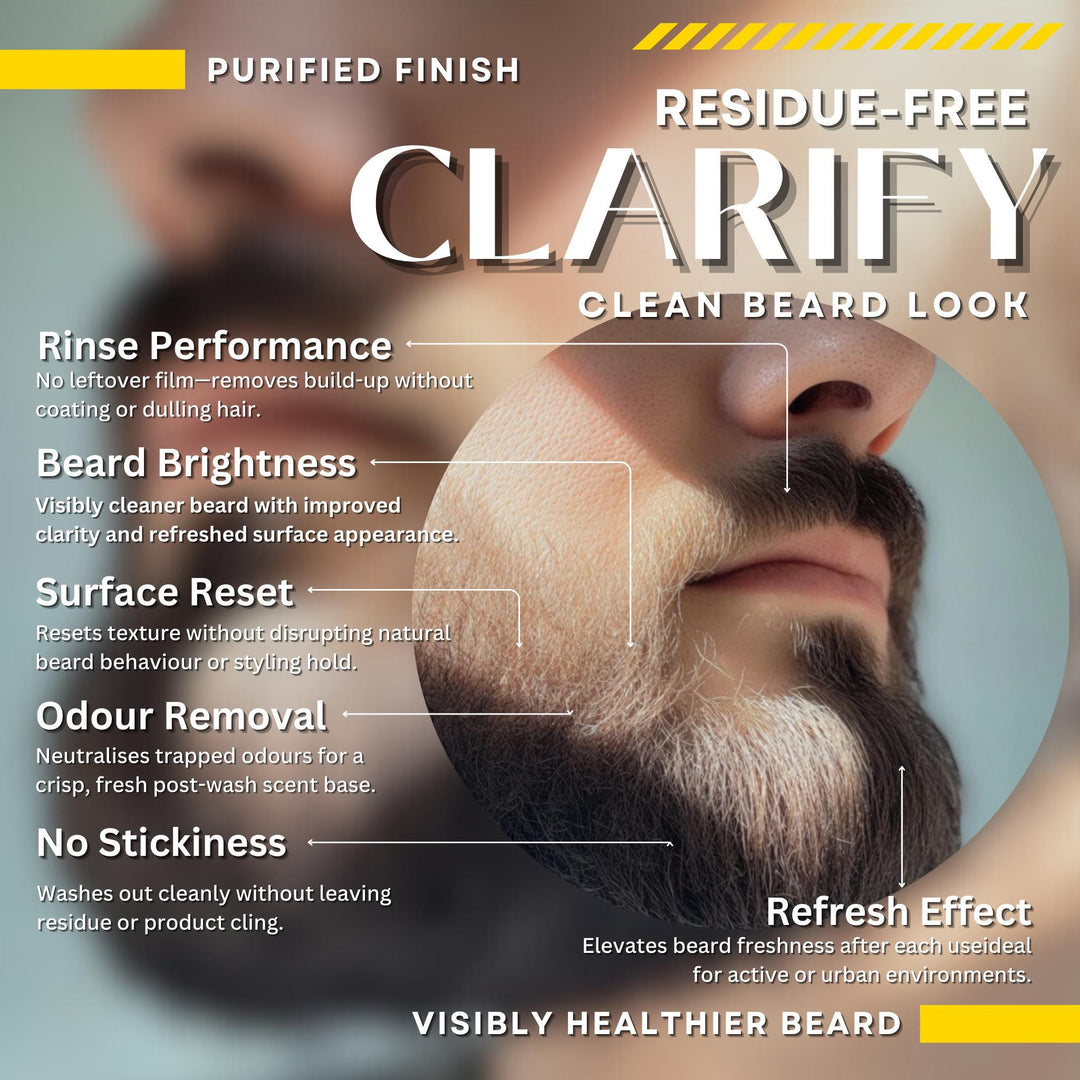 SLS free beard cleanser for sensitive skin