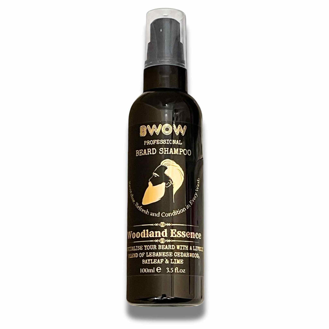 REVITALISING BEARD WASH SHAMPOO WOODLAND ESSENCE 100ml VEGAN - BWOW Cosmetics