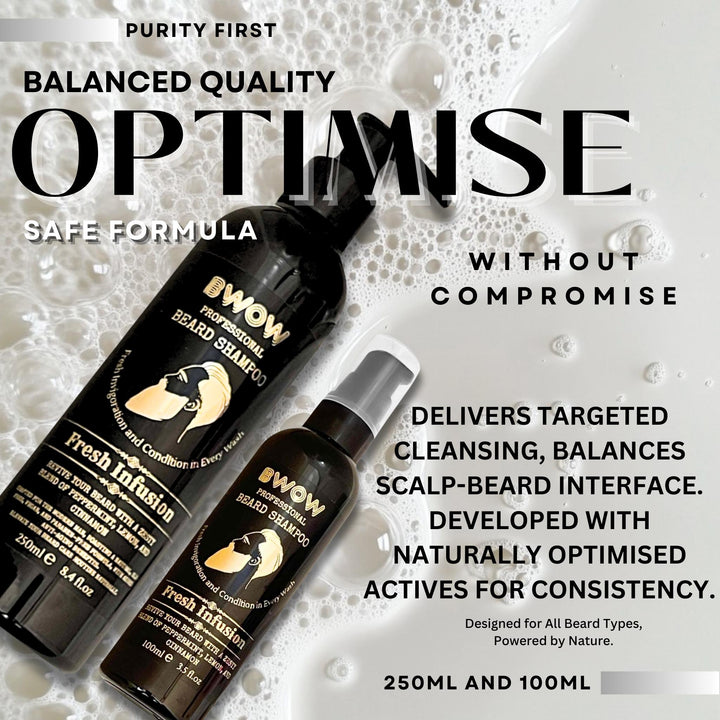 Revive Beard Wash 4 in 1 Fresh Infusion Vegan 100ml - 4-In-1 Beard Shampoo - Vegan Beard Wash - Travel-Friendly Beard Care