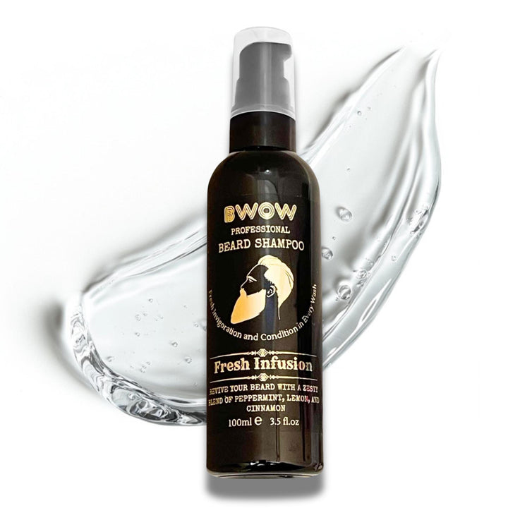 Revive Beard Wash 4 in 1 Fresh Infusion Vegan 100ml - 4-In-1 Beard Shampoo - Vegan Beard Wash - Travel-Friendly Beard Care