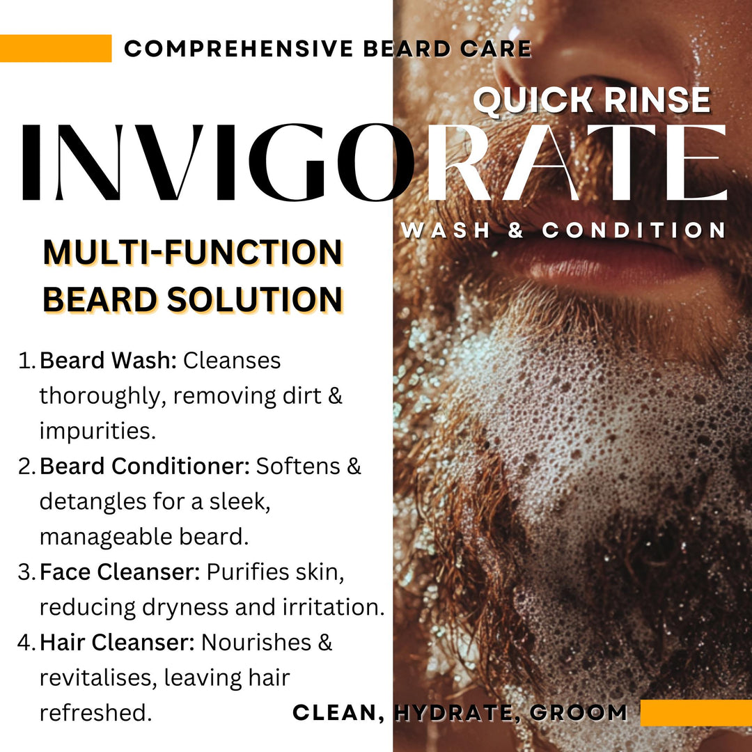 Revitalise Beard Wash Shampoo Woodland Essence Vegan 250ml