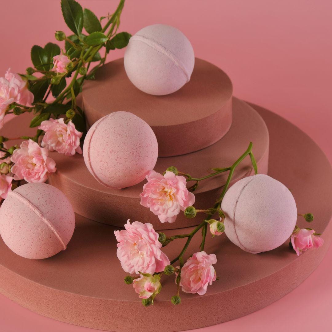 Rose Serenity Bliss 20 Bath Bomb Chill Pills - BWOW Cosmetics