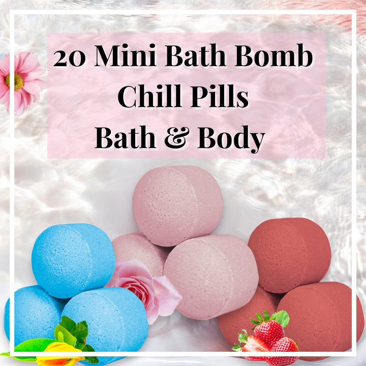 Rose Serenity Bliss 20 Bath Bomb Chill Pills