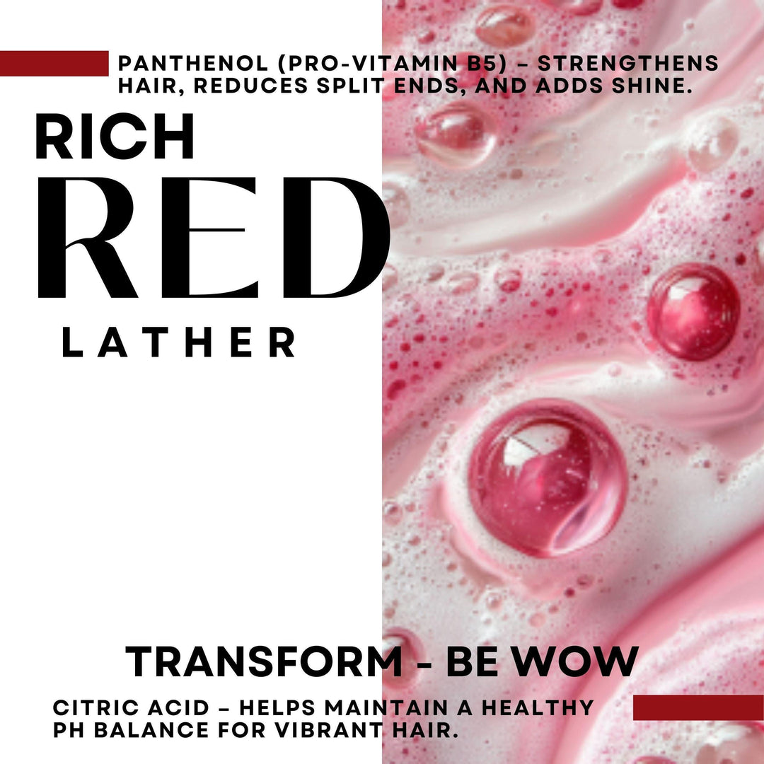 Red Hair Conditioner Luxury Artisan Hand Made Vegan 250ml - BWOW Cosmetics