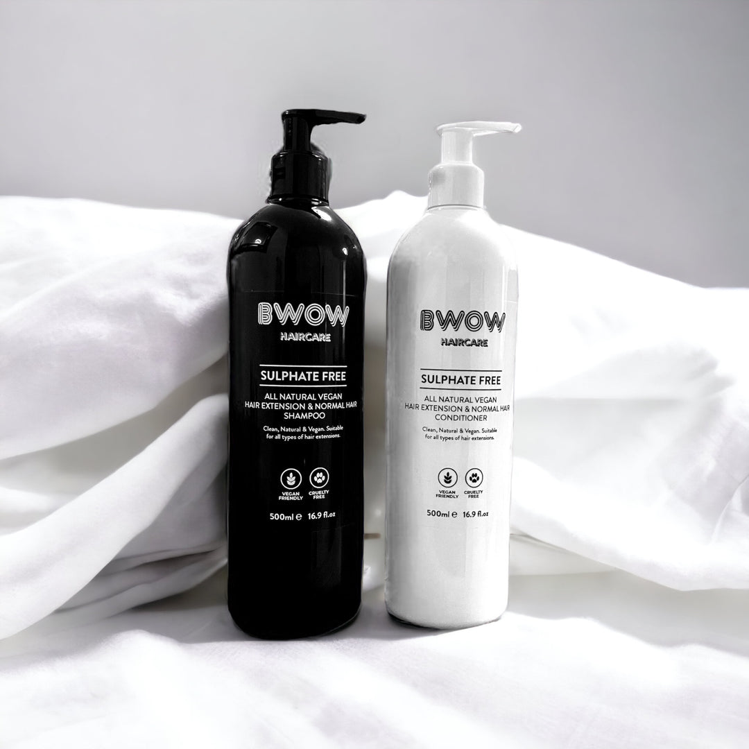 Sulphate-Free Vegan Hair Care Duo for Extensions & Normal Hair | UK Made