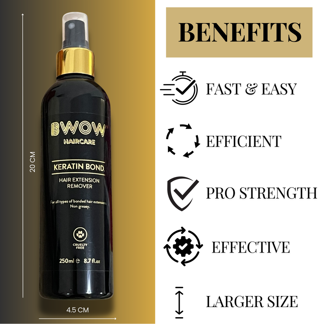 Keratin Bond Hair Extension Remover, Non Greasy