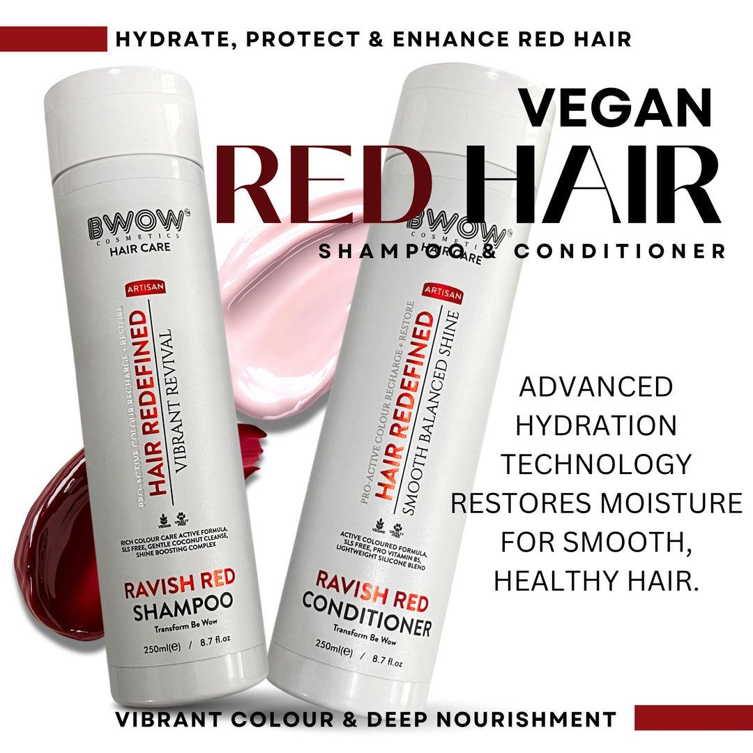Red Hair Shampoo & Conditioner Set Vegan 250ml x2
