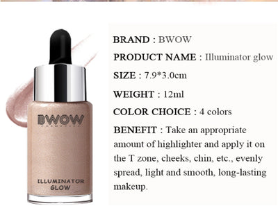 Glow Illuminator Bronzer Highlighter Liquid